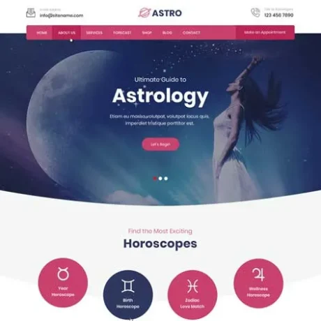 Astrology WordPress Theme