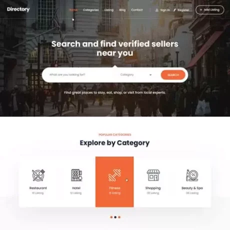 Directory Website Template