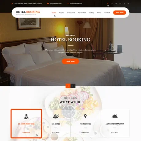 Hotel Booking WordPress Theme