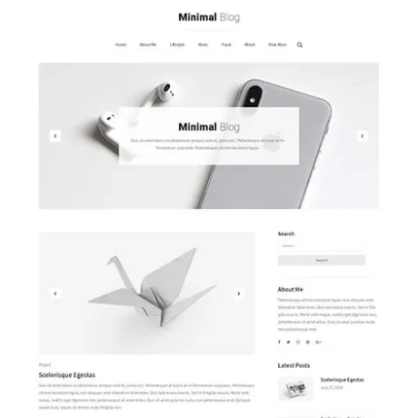 Minimal Magazine WordPress Theme