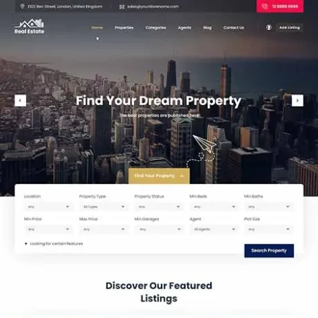 Real Estate WordPress Theme