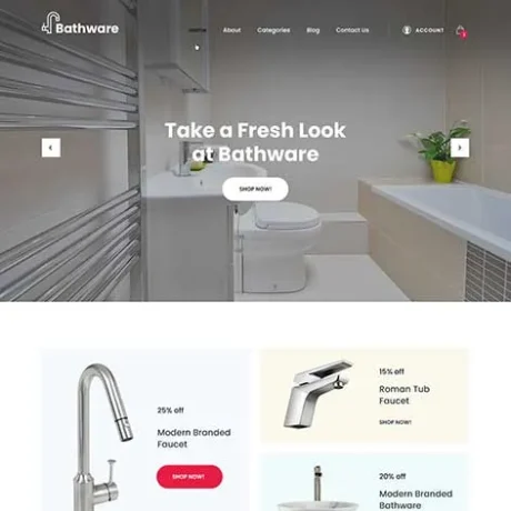 Bathroom Accessories WordPress Theme