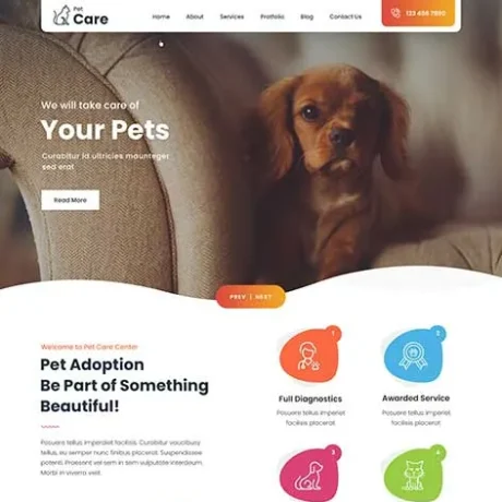 Animal Rescue WordPress Theme