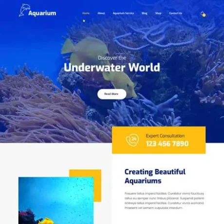 Aquarium WordPress Theme