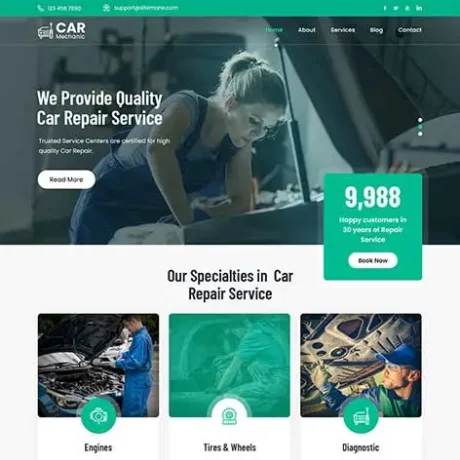Car Workshop WordPress Theme