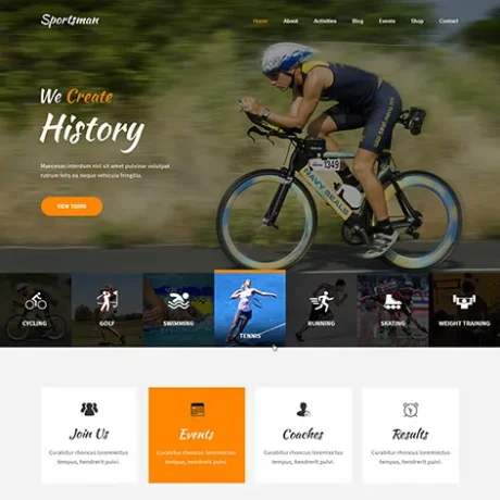 Cycling Club WordPress Theme