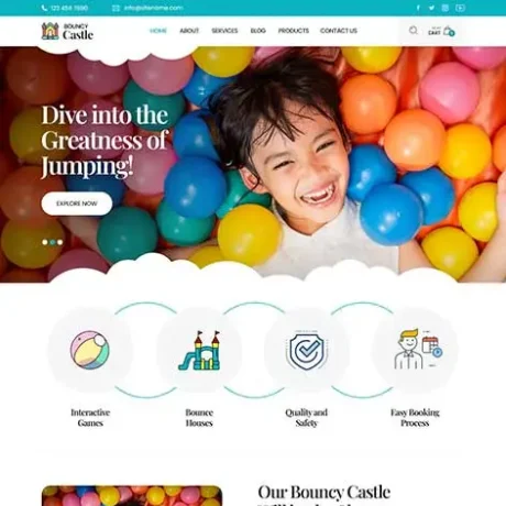 Inflatable Rentals WordPress Theme