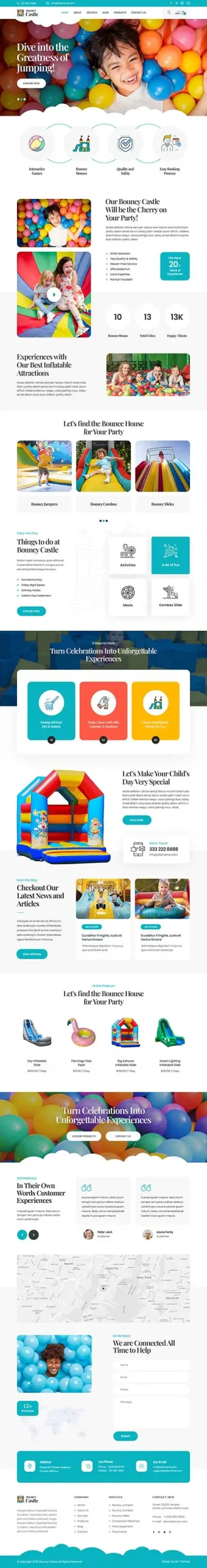 Inflatable Rentals WordPress Theme