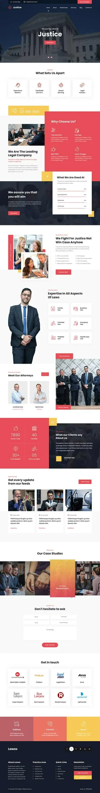 Best Lawyer WordPress Theme for Law Firms