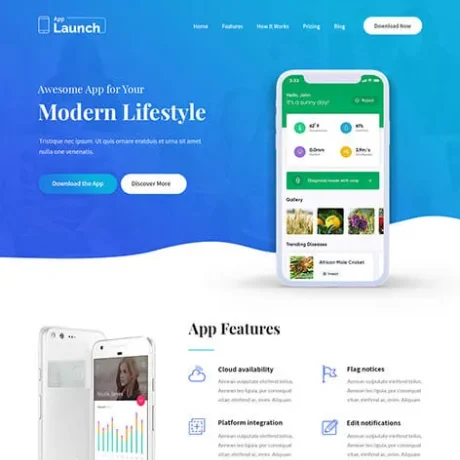 Product Landing Page WordPress Theme