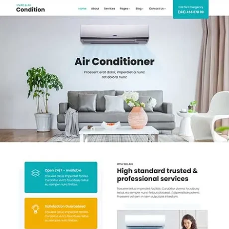 AC Repair WordPress Theme for HVAC and Cooling Services
