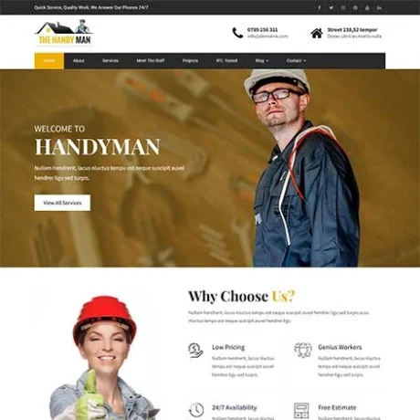 Appliance Repair WordPress theme for service businesses by Themes21