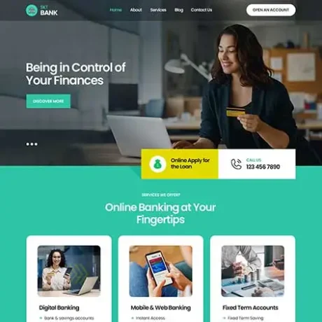 Banking WordPress Theme