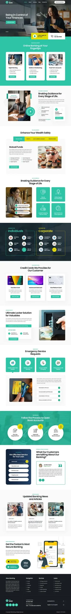 Banking WordPress Theme