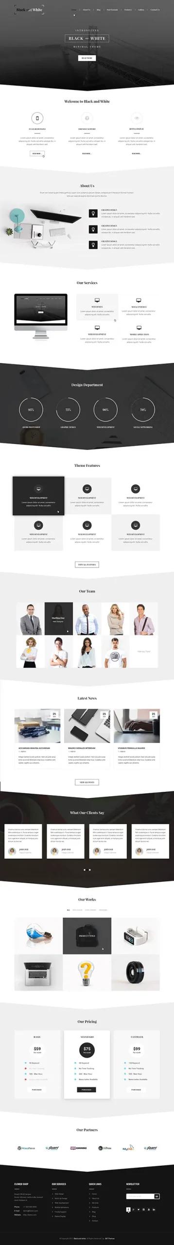 Modern WordPress Theme for Contemporary Business and Creative Sites