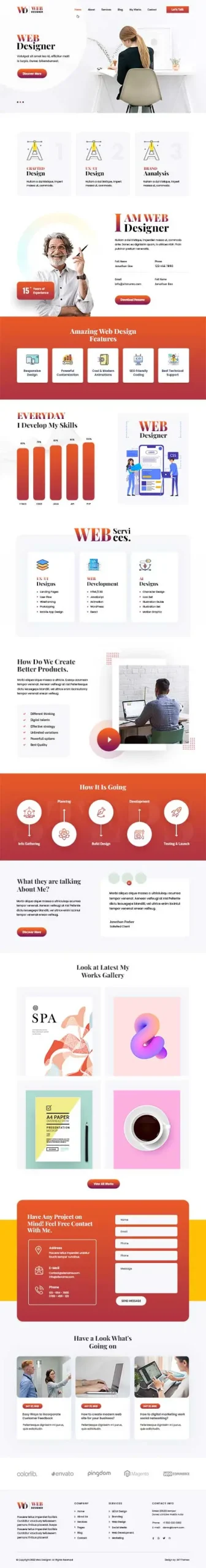 Web Design WordPress Theme for Creative Agencies and Freelancers