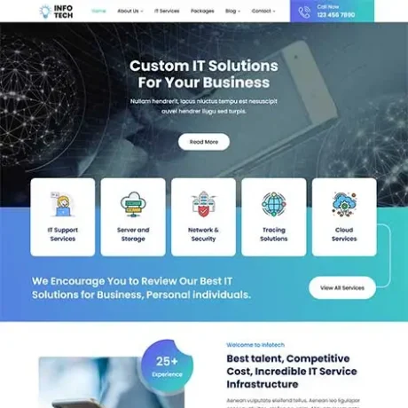 Call Center WordPress Theme for BPO and customer support services
