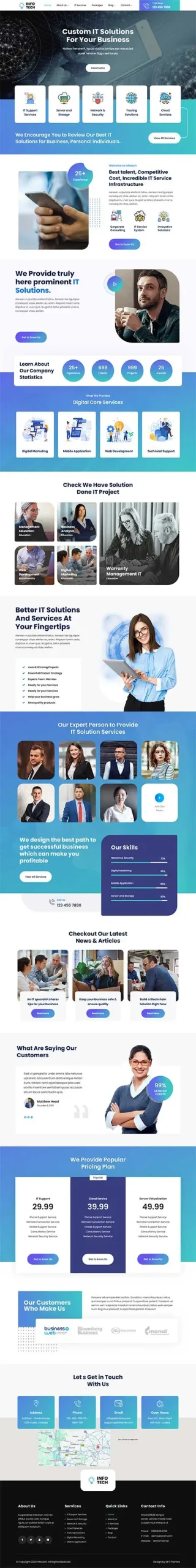 Call Center WordPress Theme for BPO and customer support services
