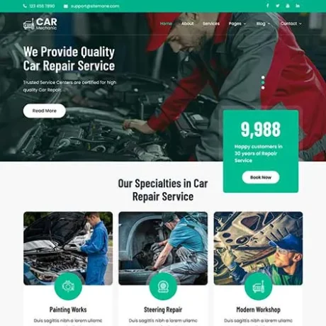 Car Detailing WordPress Theme – Auto Spa & Vehicle Cleaning Website