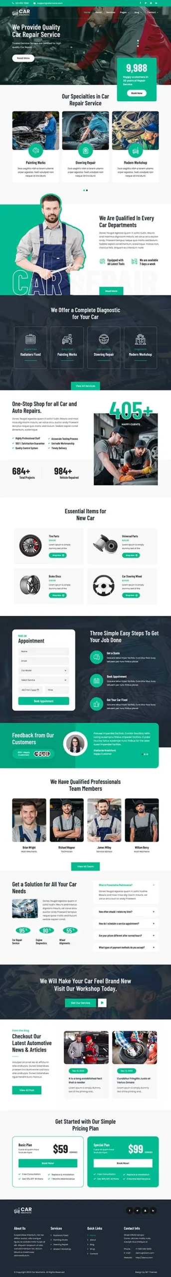Car Detailing WordPress Theme – Auto Spa & Vehicle Cleaning Website