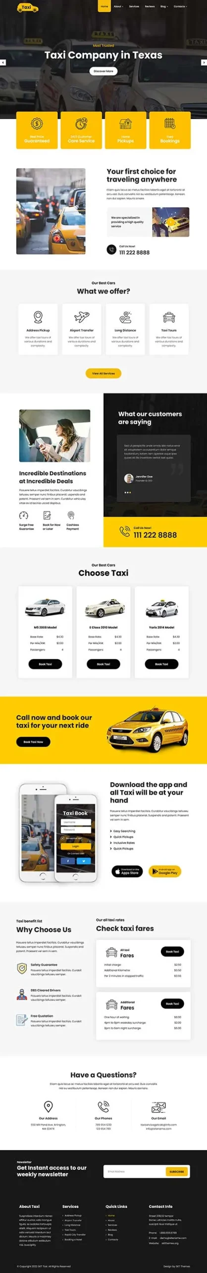 Chauffeur WordPress Theme – Professional Limo & Taxi Service Website