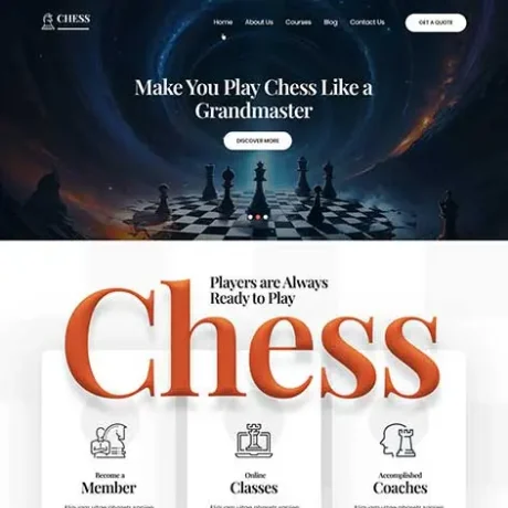 Chess Club WordPress Theme