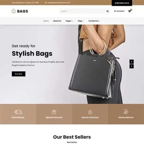 SKT Purse - Designer Handbags WordPress Theme