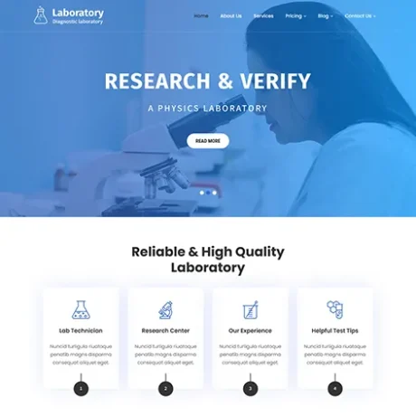 Diagnostic Laboratory WordPress Theme