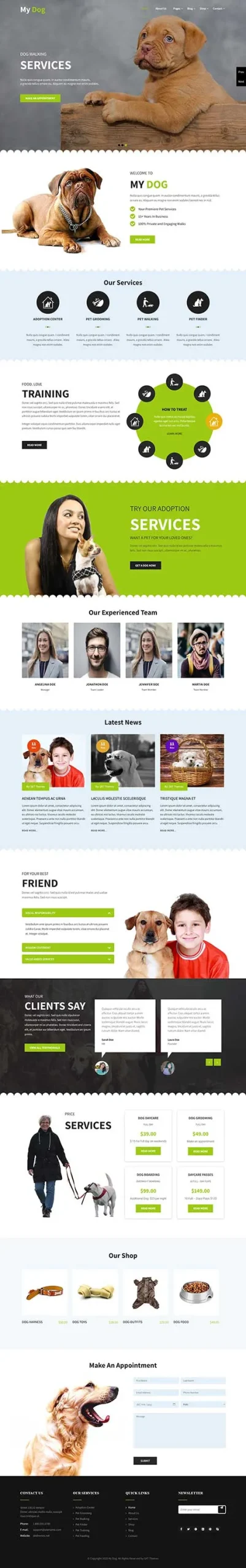 Dog Training WordPress Theme