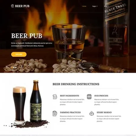 Drinks and Beverages WordPress Theme