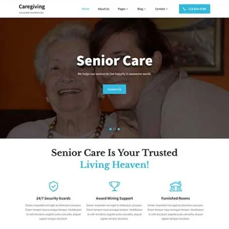 Elderly Care WordPress Theme