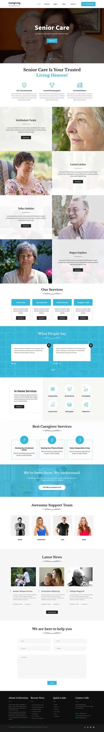 Elderly Care WordPress Theme