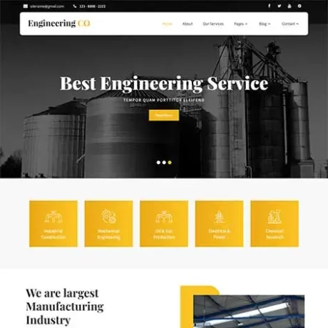 Engineering Manufacturing WordPress Theme