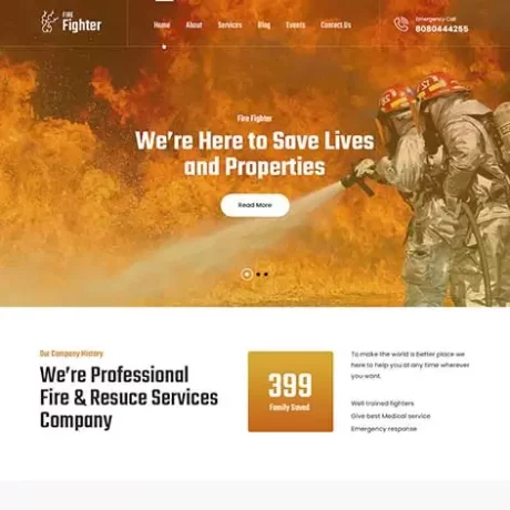 Fire Department WordPress Theme