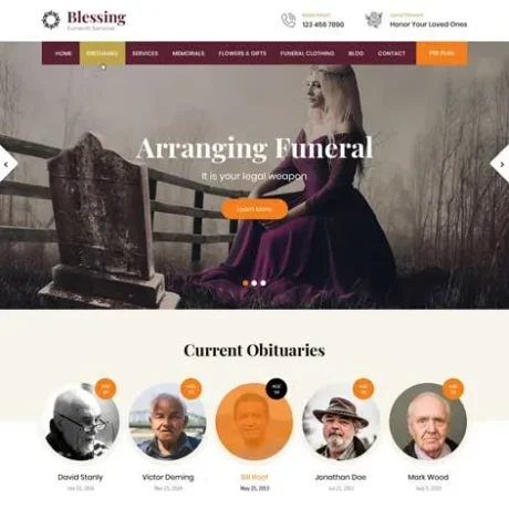 Funeral Home WordPress Theme