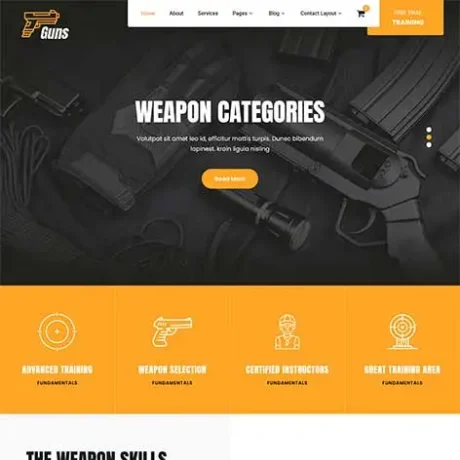 Gun Shop WordPress Theme