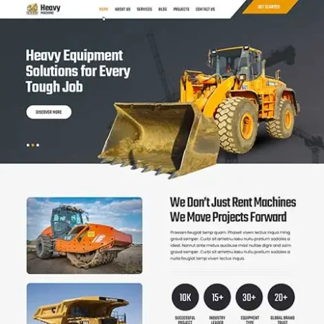 Heavy Machinery WordPress Theme