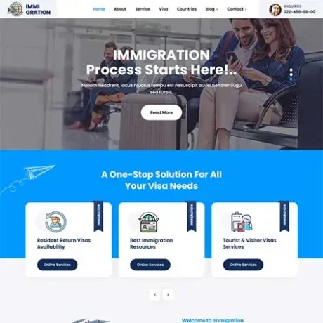 Immigration WordPress Theme