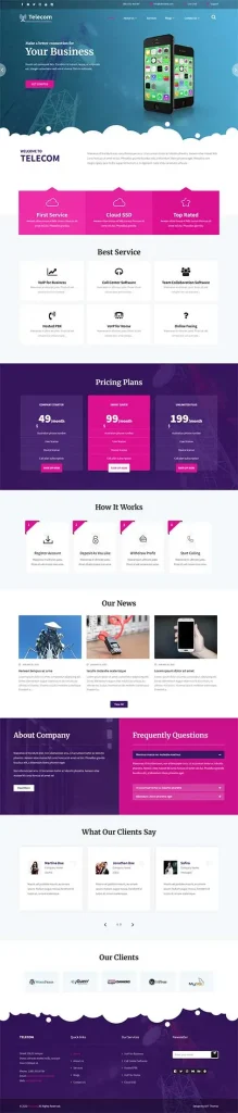 Best Internet Provider WordPress Theme for ISP Companies 2025