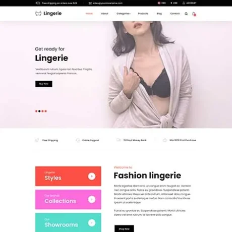 Lingerie WordPress Theme