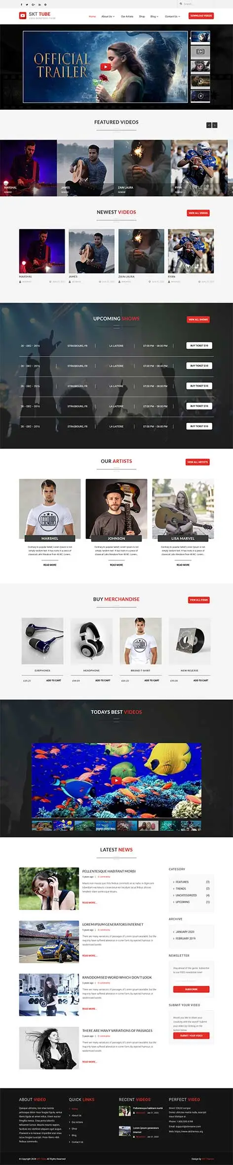 Live Streaming WordPress Theme