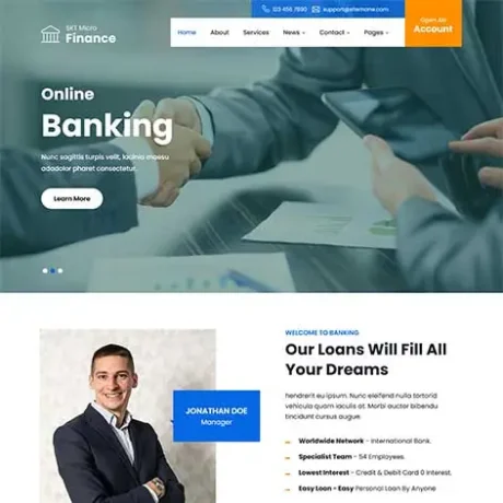 Loan Company WordPress Theme