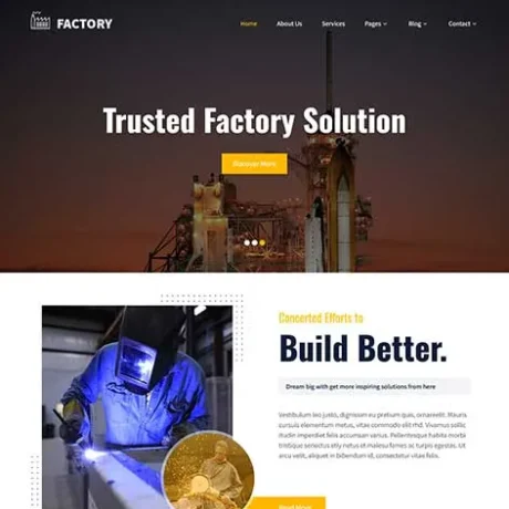 Mining Company WordPress Theme
