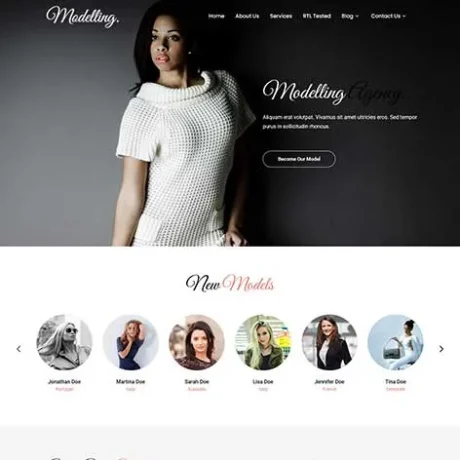 Model Agency WordPress Theme