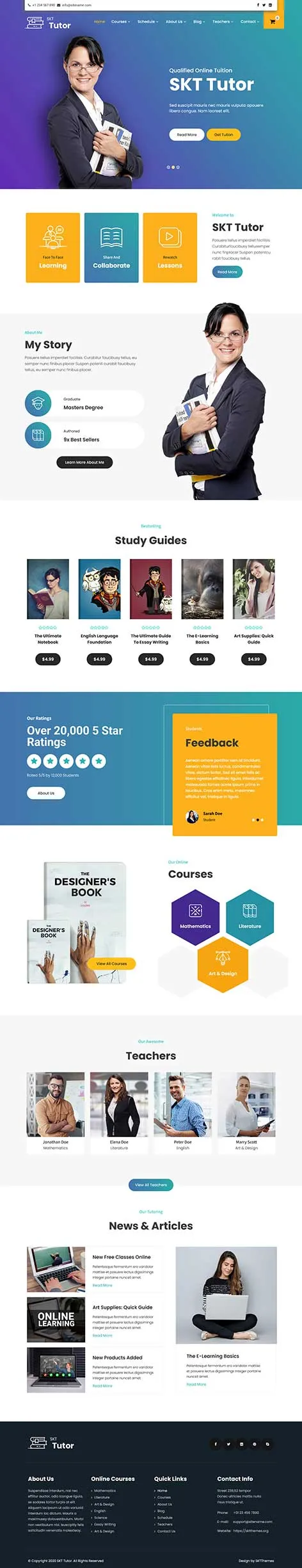 Online Test WordPress Theme