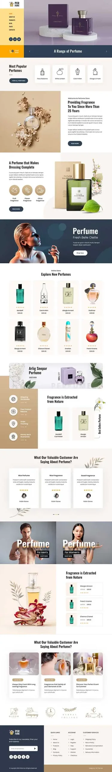 Perfume Shop WordPress Theme