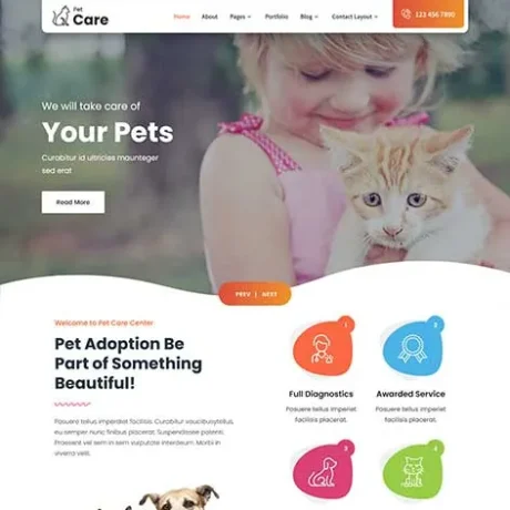 Pet Adoption WordPress Theme