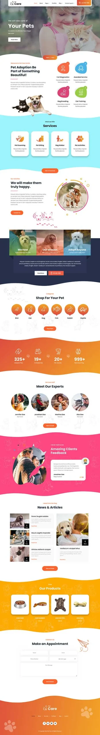 Pet Adoption WordPress Theme