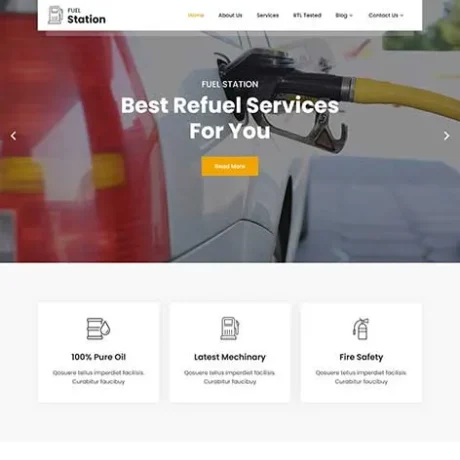 Petrol Station WordPress Theme
