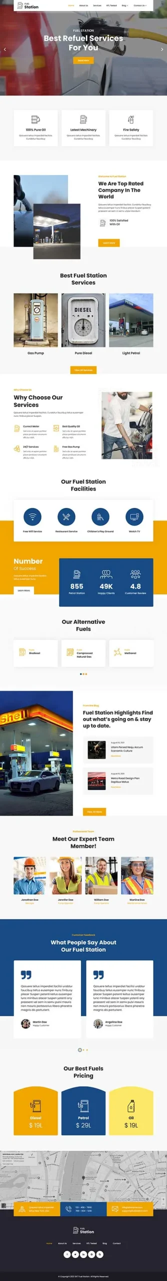 Petrol Station WordPress Theme